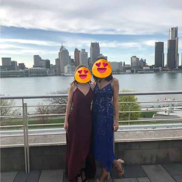 Lulu’s Elegant Burgundy Women's Dress - Picture 2 of 4